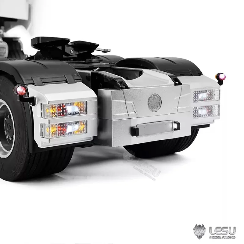 RC 1/14 Heckträger Heckflügel Rücklicht-Set für Tamiya Hydraulikbagger Lader Muldenkipper für SCANIA MAN VOLVO Tripper DIY-Teil – Detail 5