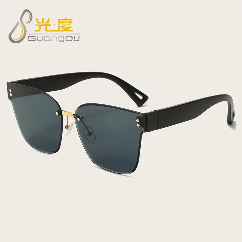 

Fashion Square Frame Sunglasses New Couple Personality Sunglasses For Men And Women Trend Rimless Cut Edge Sunglasses