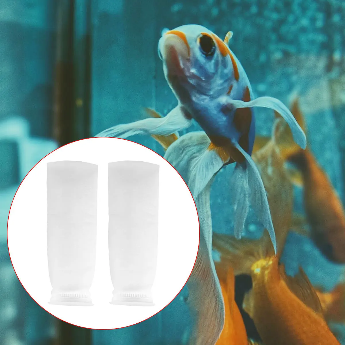 

2Pcs Fish Tank Filter Bag 100um Aquarium Sump Mesh Felt Sock Mechanical Filtration Replacement Accessories Aquarium Filter Bag