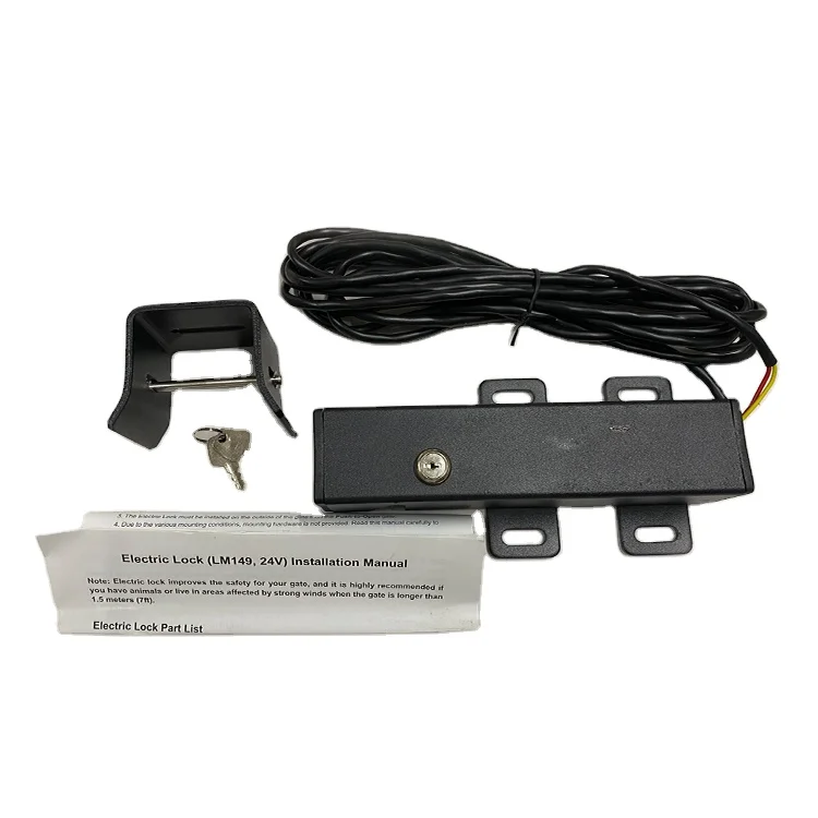 

24V automatic black electric door lock inner or outer swing door