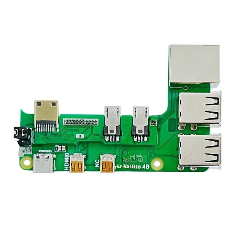 For expansion board to 3B/4B/Pi5 interface conversion, USB with network port