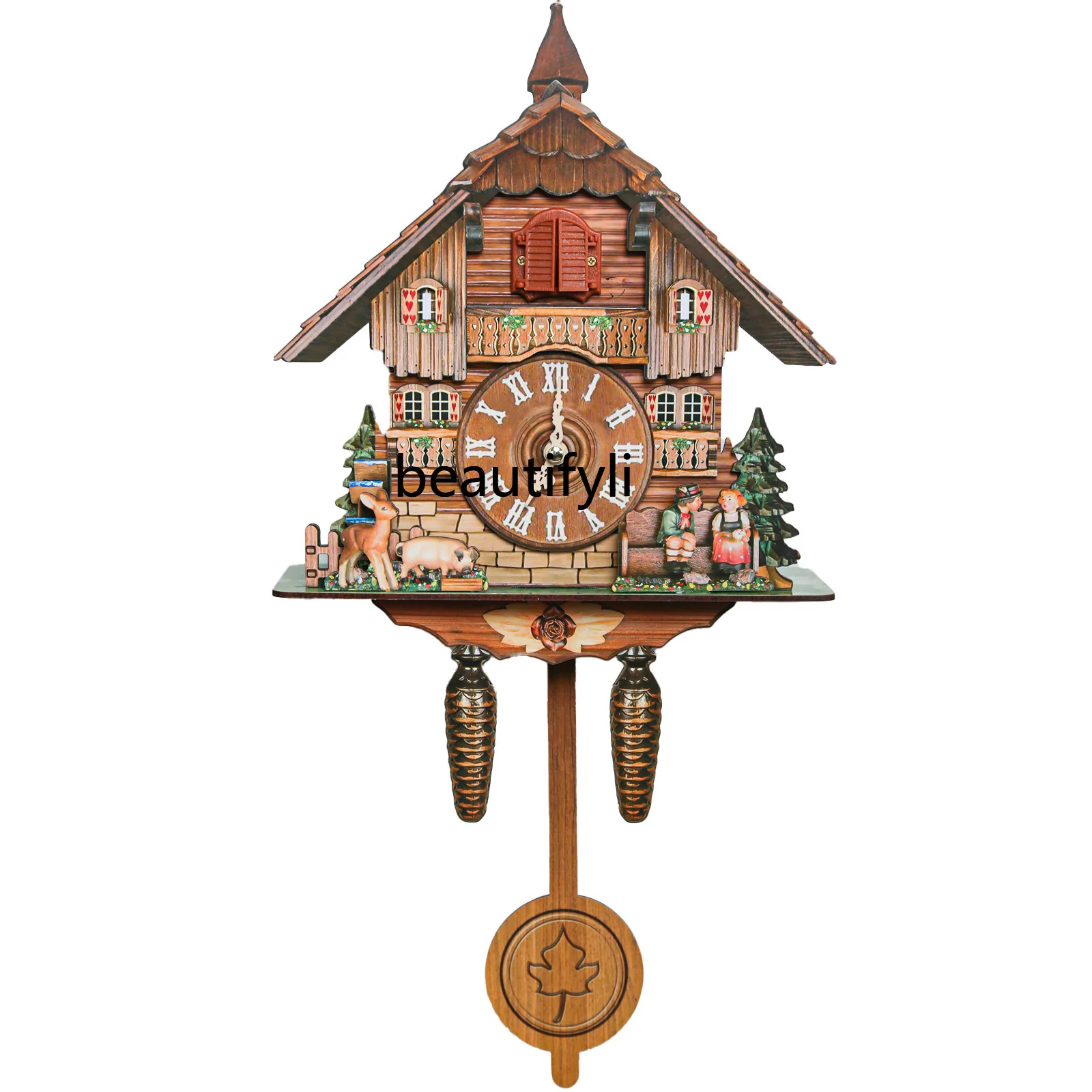 

Wall clock clock cooing alarm clock, living room home, stylish and simple