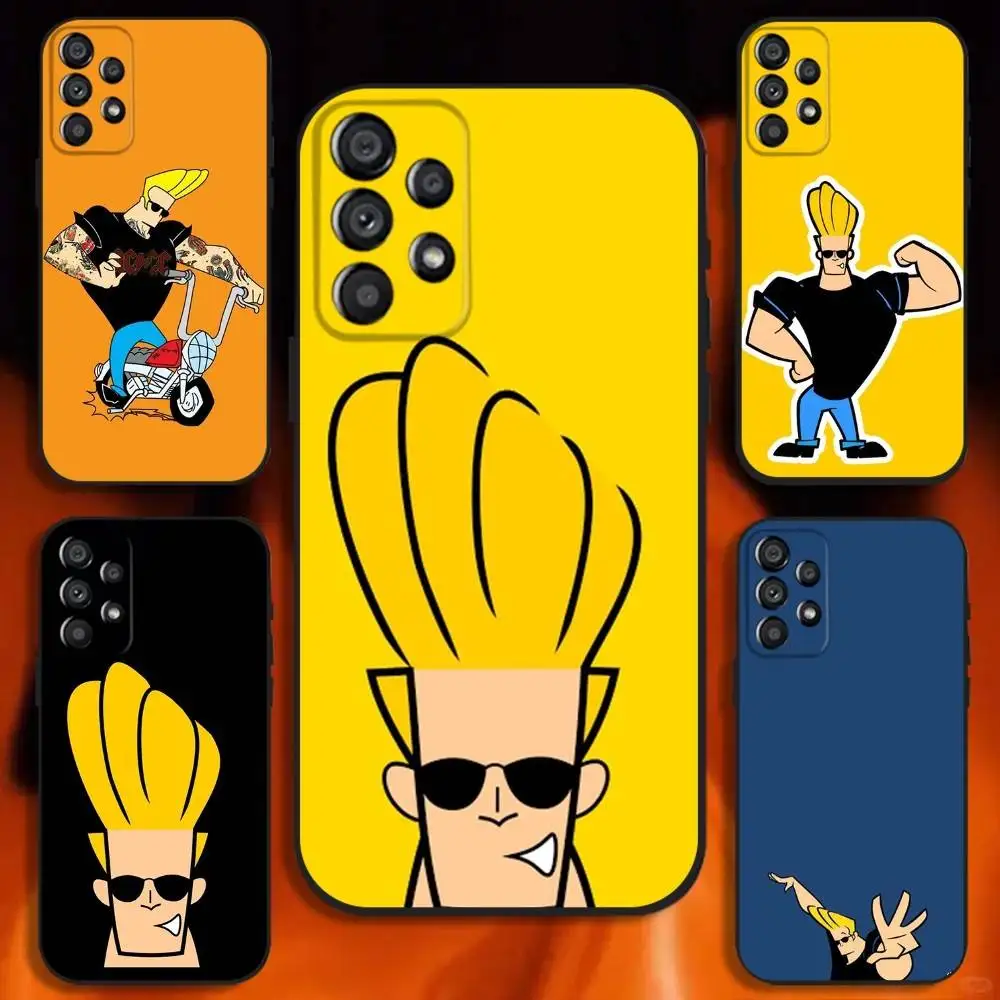

Anime Johnny Bravo Phone Case For Samsung Galaxy A20,A21s,A22,A31,A32,A52,A53,A72,73,A80 Soft Black Cover