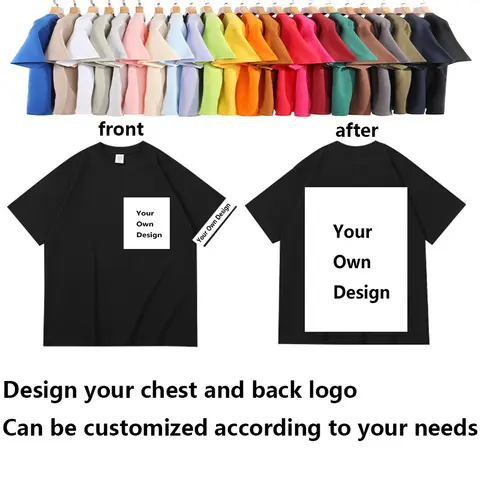 Camiseta personalizada com estampa, camiseta de verão, design ou logotipo feito à mão, camiseta de algodão, roupa masculina