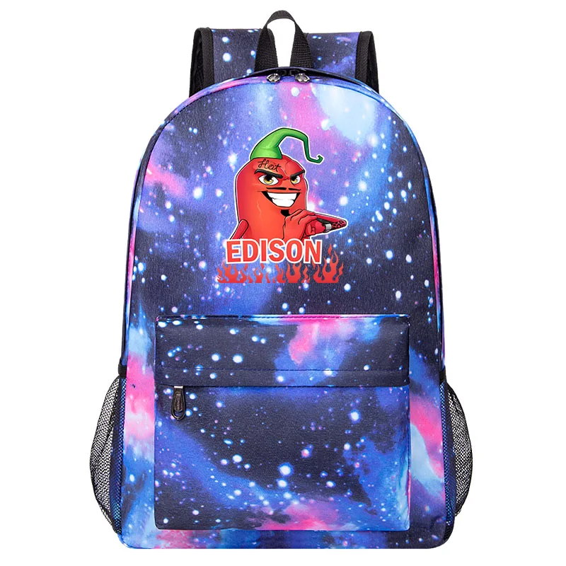 

Cartoon Edison Pts Children backpack Boy Girl large capacity Kids School Bag EdisonPts Men Women Traveling Bagpack Teen Bag