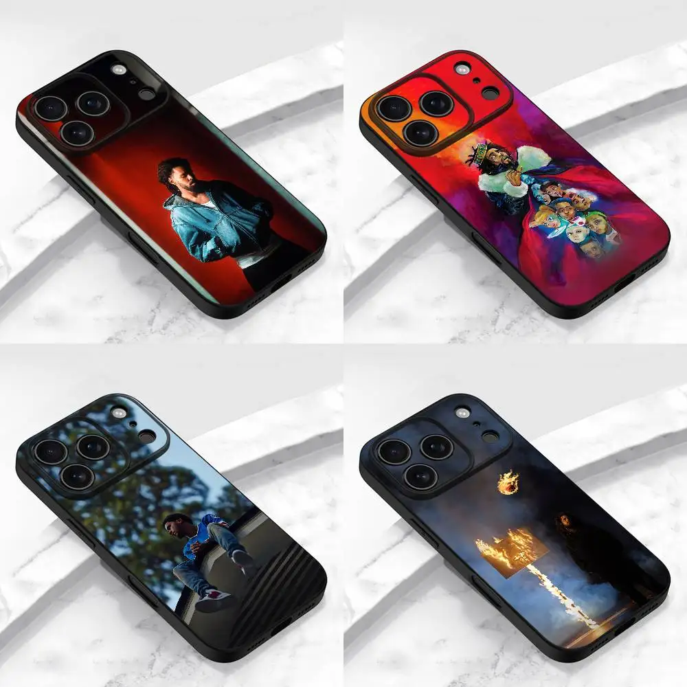 

For J-J Cole The Fall Off Phone Case iPhone 15,16,12,14,13,11,17,Pro,Max,Plus,E,Air,Mini Black Cover