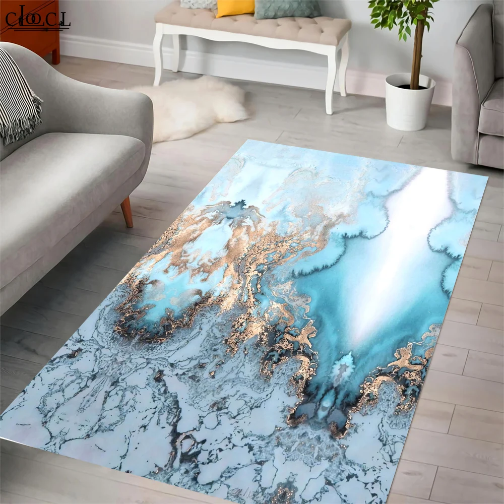 

CLOOCL Vintage Carpet for Living Room Texture Graphic 3D Printed Rugs Nordic Style Elegant Fashion Flannel Floor Mat Large Size