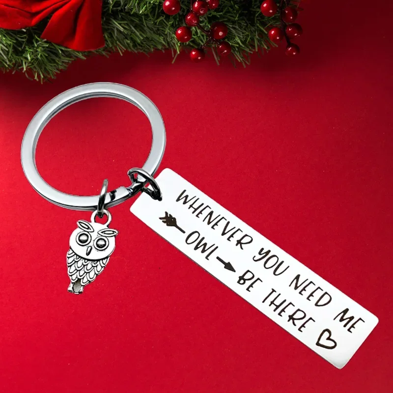 Новый брелок для ключей BFF Friendship, подвеска в виде совы, брелок для ключей, убежище, что вам нужно меня, сова, будь там