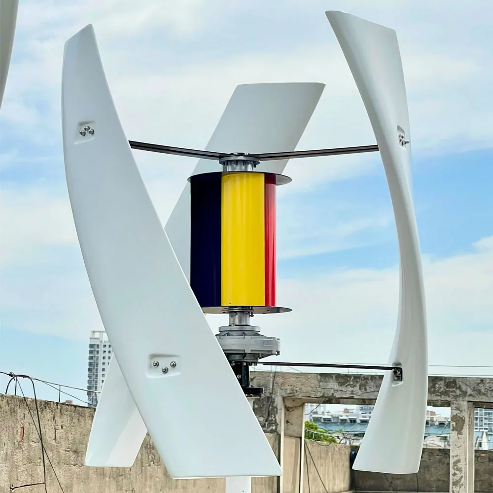 New Energy 10KW 20KW Wind Turbine Generator 12V 24V 48V Vertical Free Magnetic Dynamo Strong Power  Output Home With MPPT