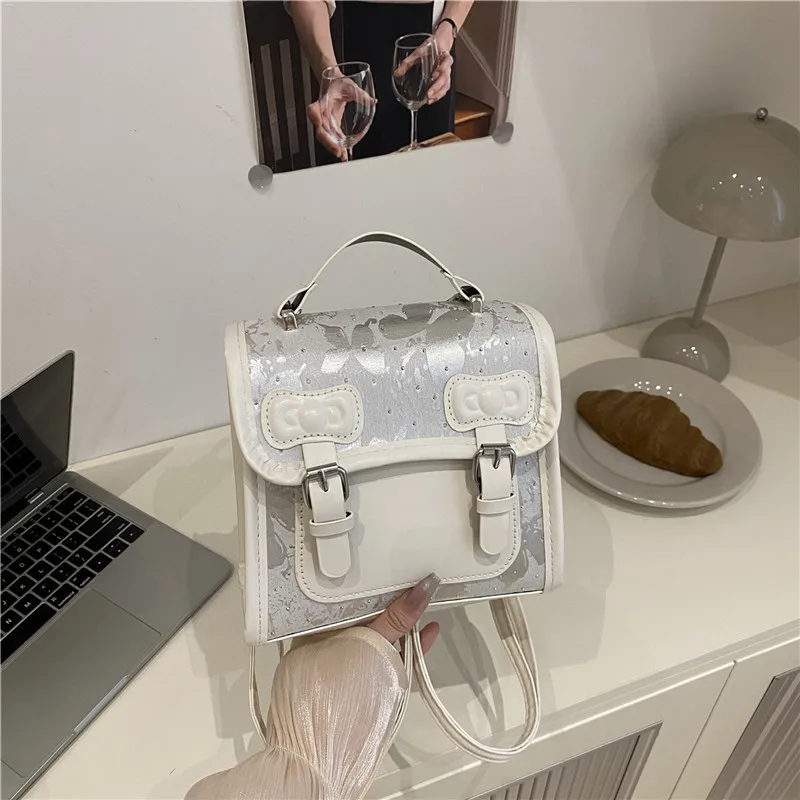New autumn 2025 backpack for women fashionable and casual hand-held Korean student bag luxury design