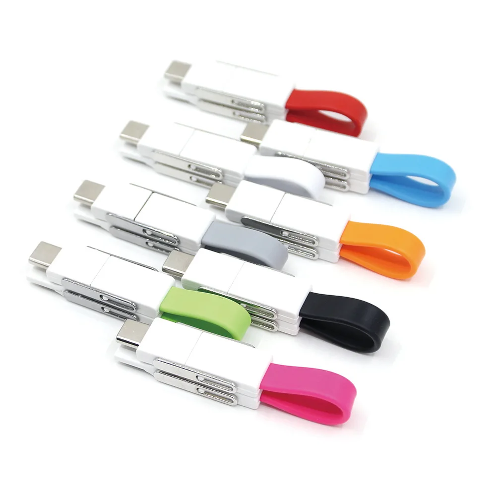 

4 in 1 Multifunctional Charging Cable OTG to Mobile Phone Charging Cable Micro USB Charging Cable USB Type-C 8Pin Data Cable