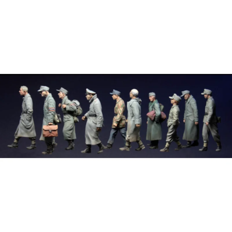 1/35 Die-cast Resin Character Model Assembly Kit Scene Resin 10 Figures (unpainted) Free Shipping