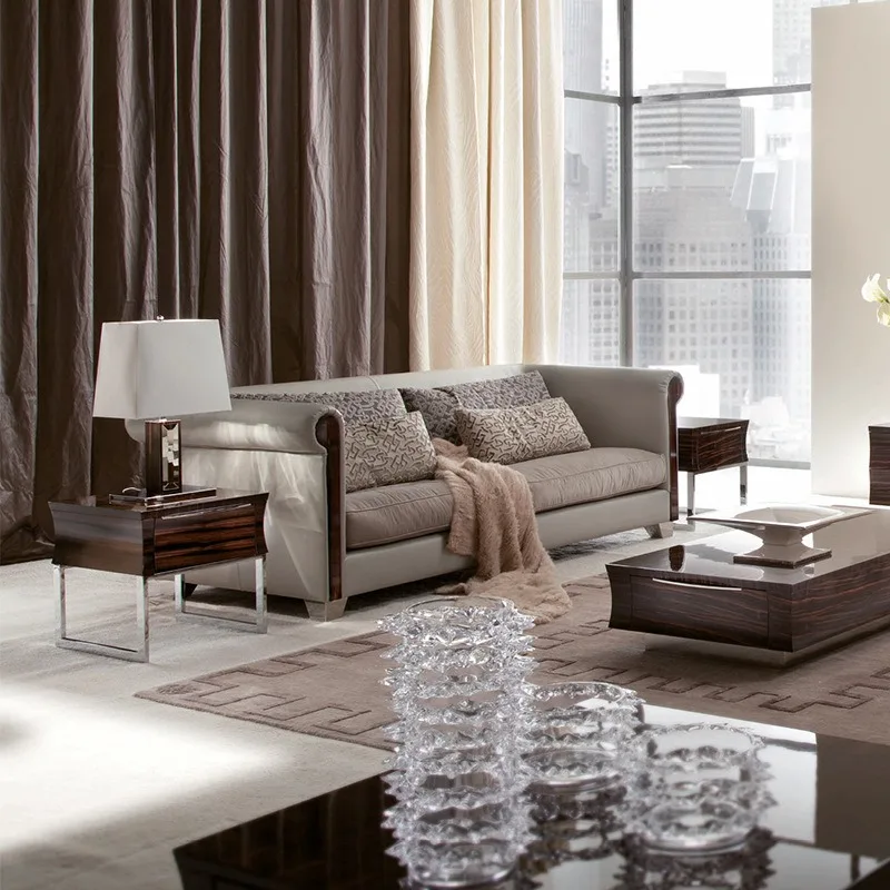 Sofa villa model room modern simple large apartment hotel club furniture customization