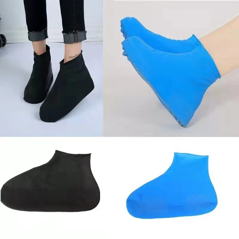 

1Pair Non-slip Silicone Shoe Waterproof High Elastic Wear-resistant Unisex Rain Boots for Outdoor Rainy Day Reusable Shoe Cover