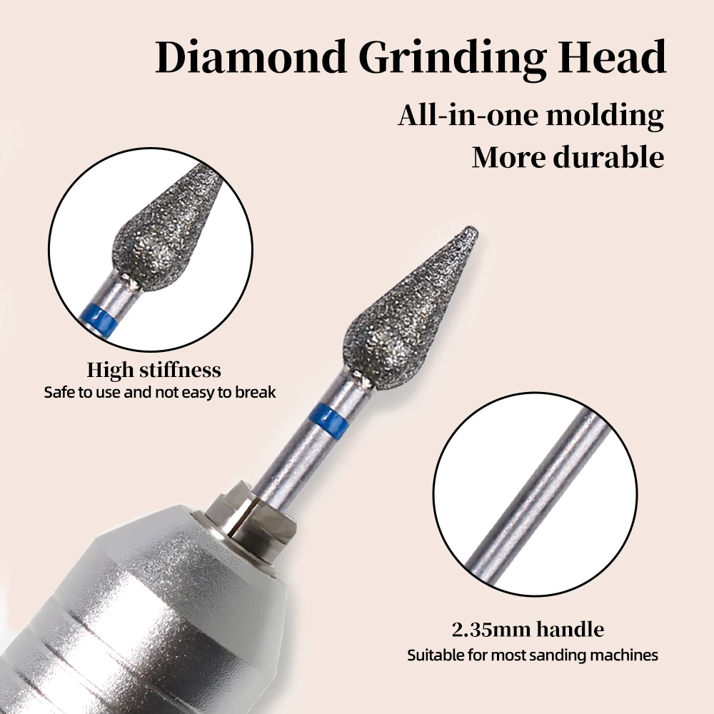 Forets à ongles en métal pour nettoyer les cuticules, outils de manucure professionnels de pré-traitement, robustes et adaptés aux soins des ongles, 1/2/3 pièces