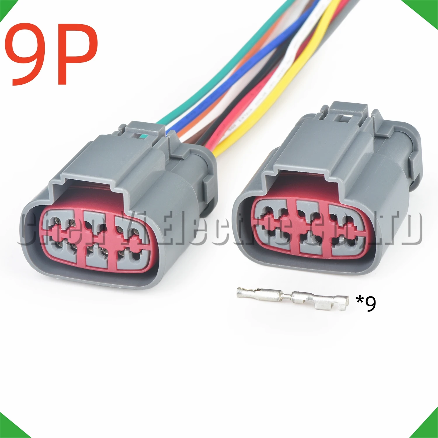 Conector automotriz de 9 pines, enchufe de arnés de cables solenoide 3U2Z-14S411-VCA 350-0067 para transmisiones modelo Ford E40D 4R100 1995-2007