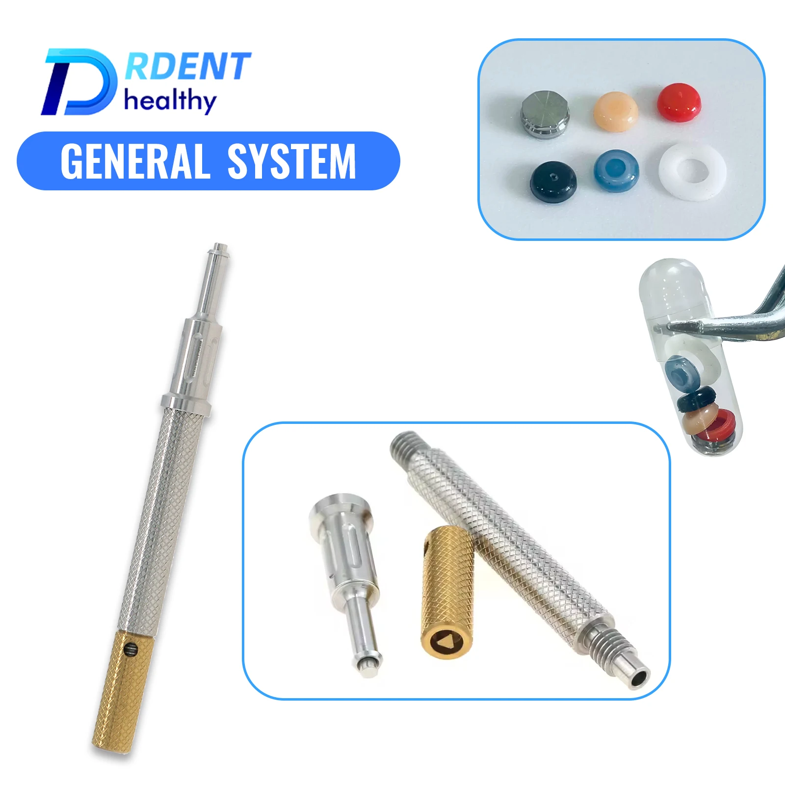 Dental Implant Retention Caps Universal Locator Core Tool Removable Insertion Extraction  Abutment Overdenture Attachment Kit
