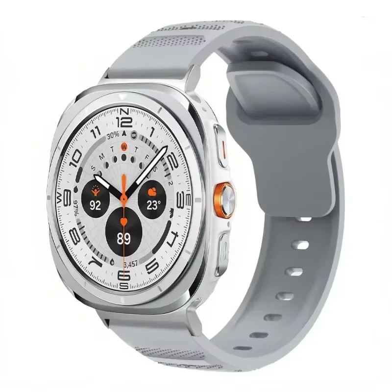 Esporte pulseira de silicone para samsung galaxy watch ultra 47mm pulseira respirável correa para galaxy watch ultra pulseira acessórios