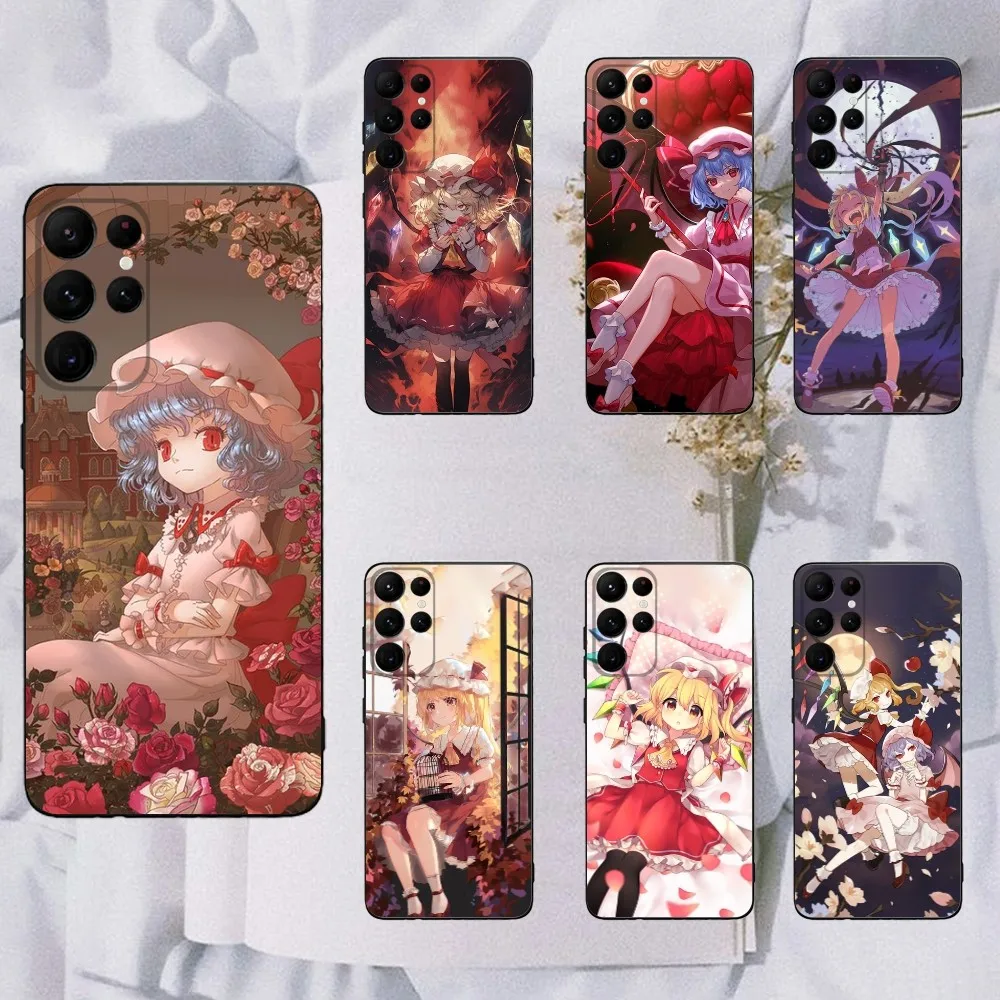 Flandre Scarlet T-TouHou Project  Phone Case For Samsung Galaxy A20,A21s,A22,A31,A32,A52,A53,A72,73,A80,A91 Soft Black Cover