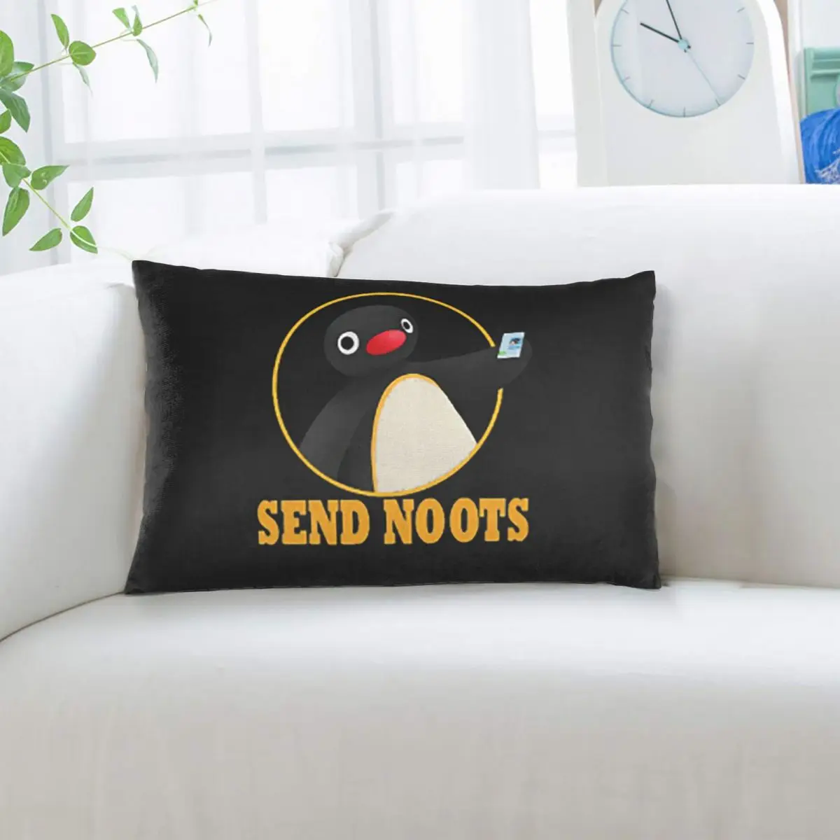 Funda de almohada rectangular con diseño de pingüino Pingu Pinga, decoración para dormitorio, cama, hogar, almohada cómoda