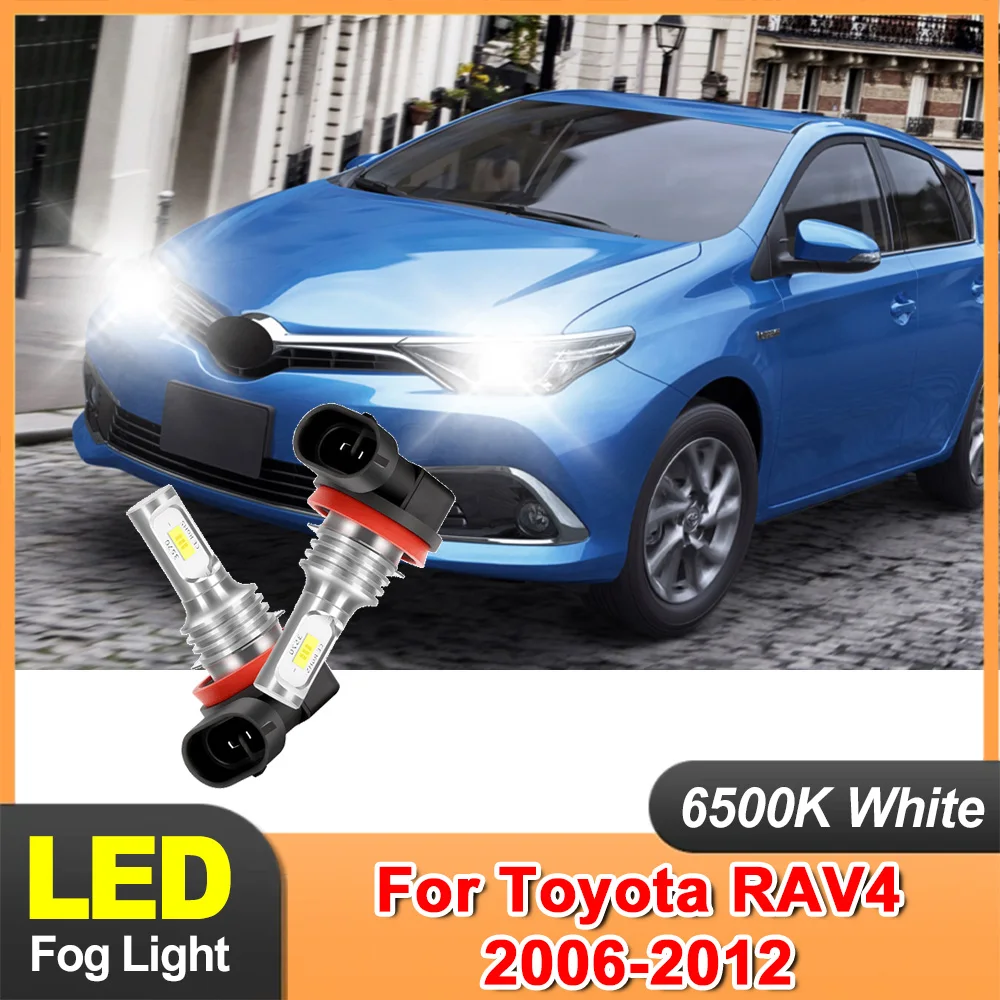 

2X H8 H9 H11 25000LM LED Fog Bulb Car Light Canbus Super Bright 6500K White Auto Fog Lamp Plug&Play For Toyota RAV4 2006-2012