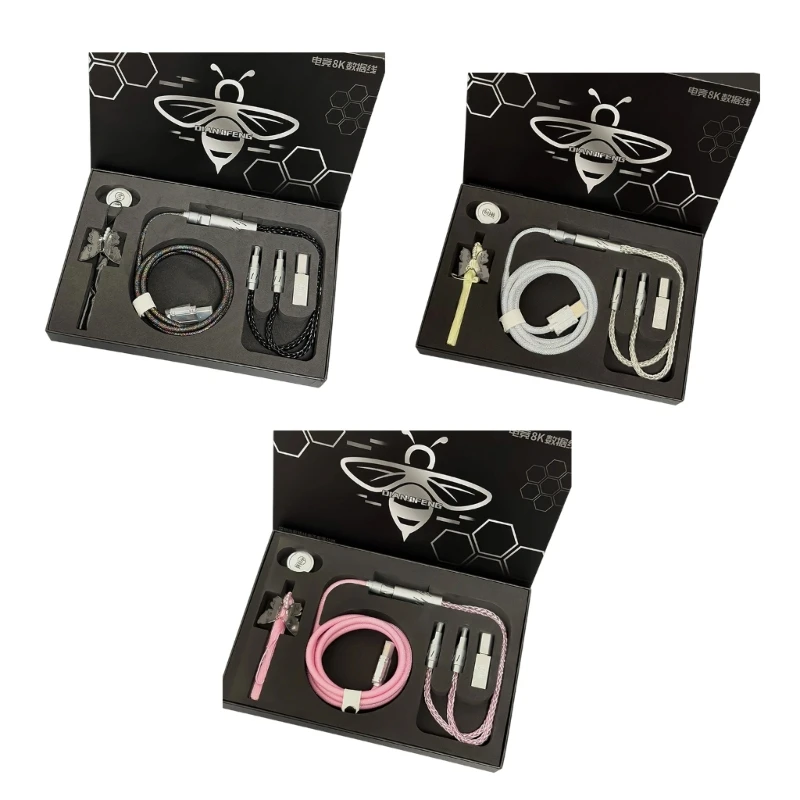 Desktop-Computer-Kabel-Set für Tastatur, Maus, USB-C-Speicher, Verwendung M76A – Detail 1