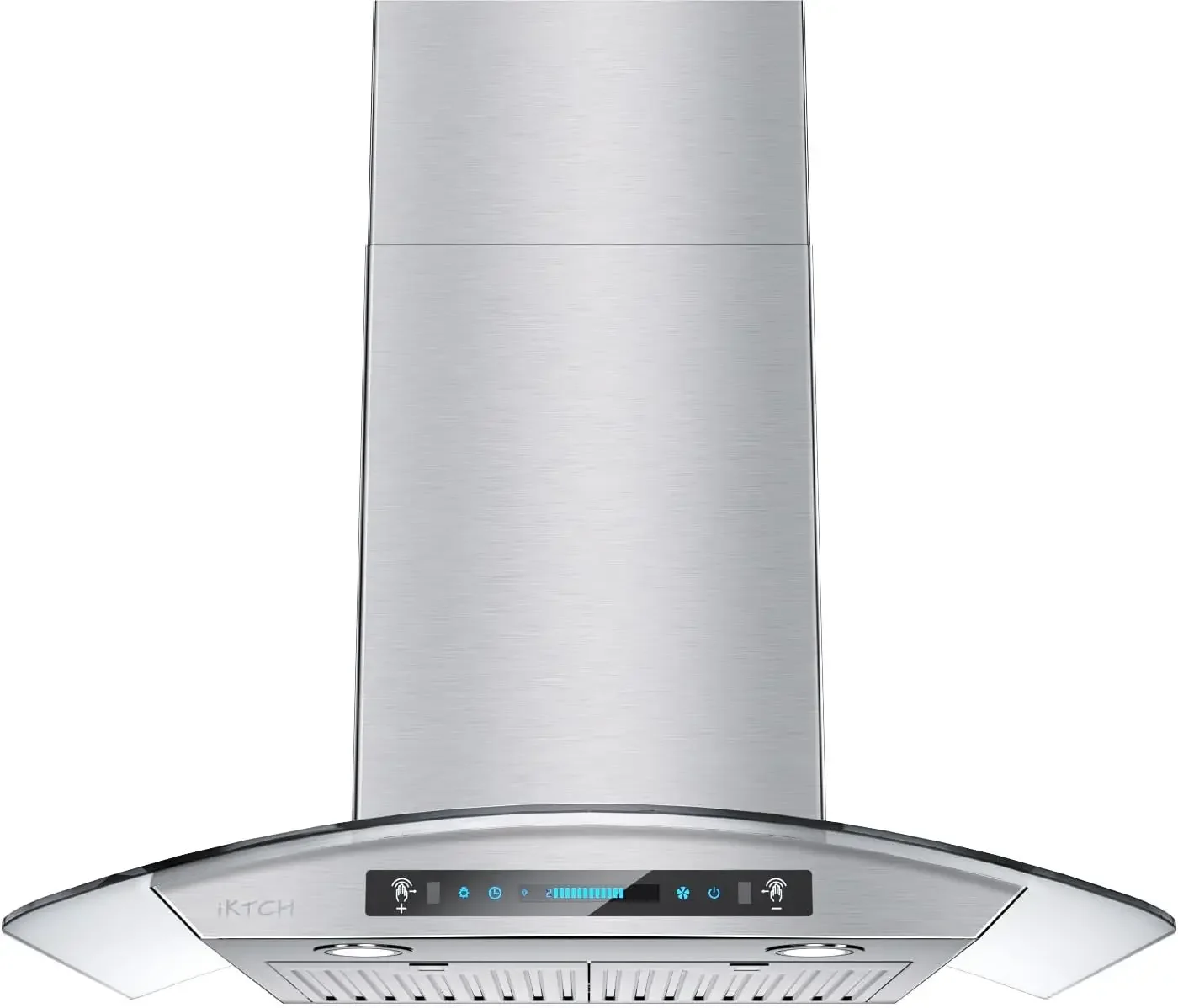 30-inch Wall Mount Range Hood Tempered Glass 900 CFM, Kitchen Chimney Vent Stainless Steel with Gesture Sensing & Touch