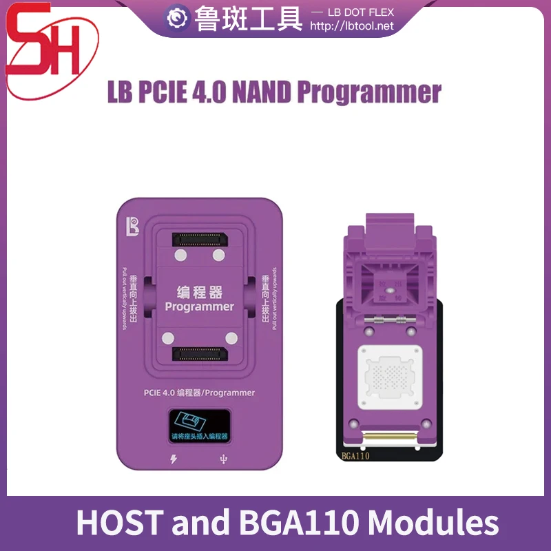 LuBan Hard Disk Programmer with BGA 110/60/70/315 Module For iPhone 6 8 X 11 12 13 14 15 Series NAND Flash Data Modification