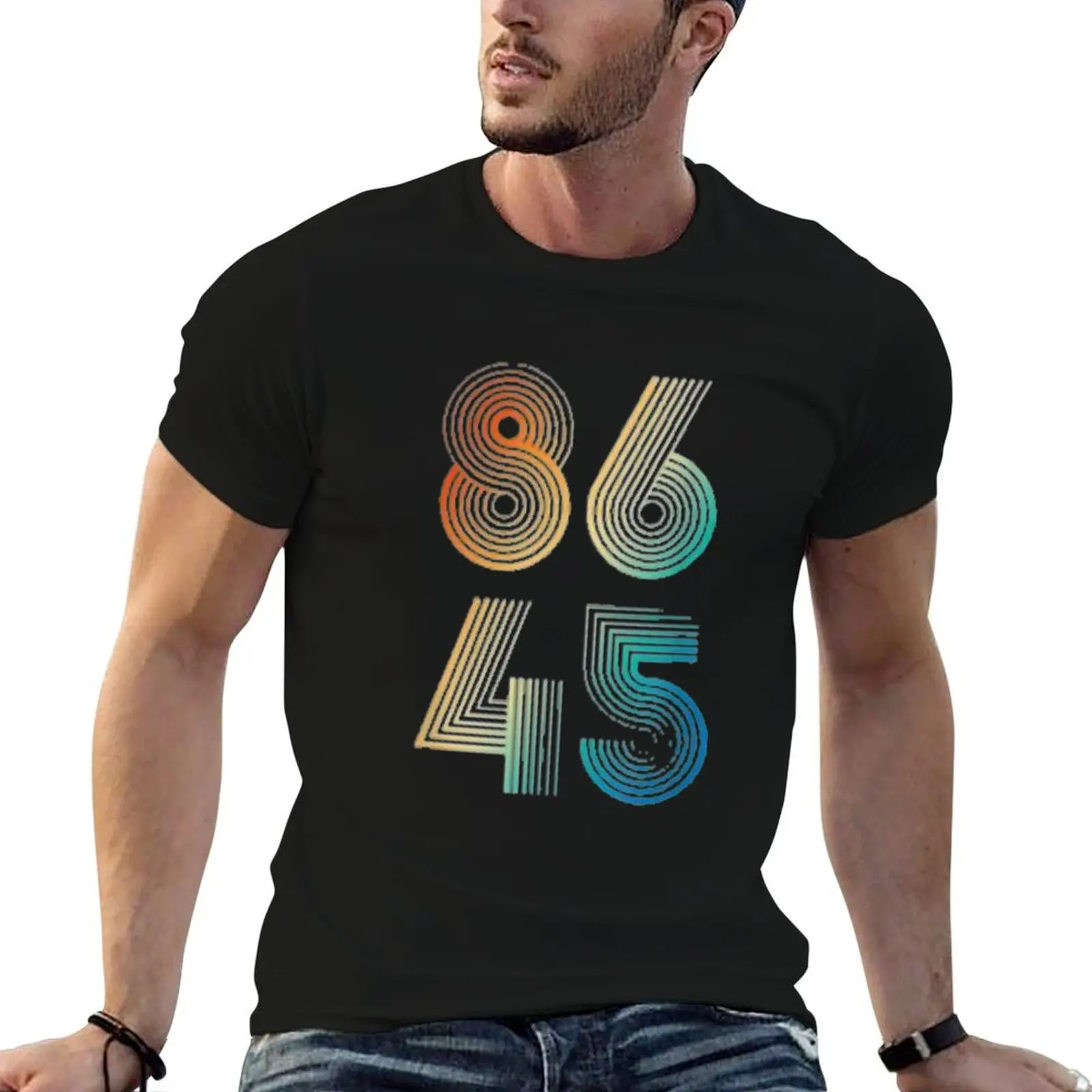 

8645 T-Shirt essential t shirt t shirt custom print t shirt man plain T-shirt