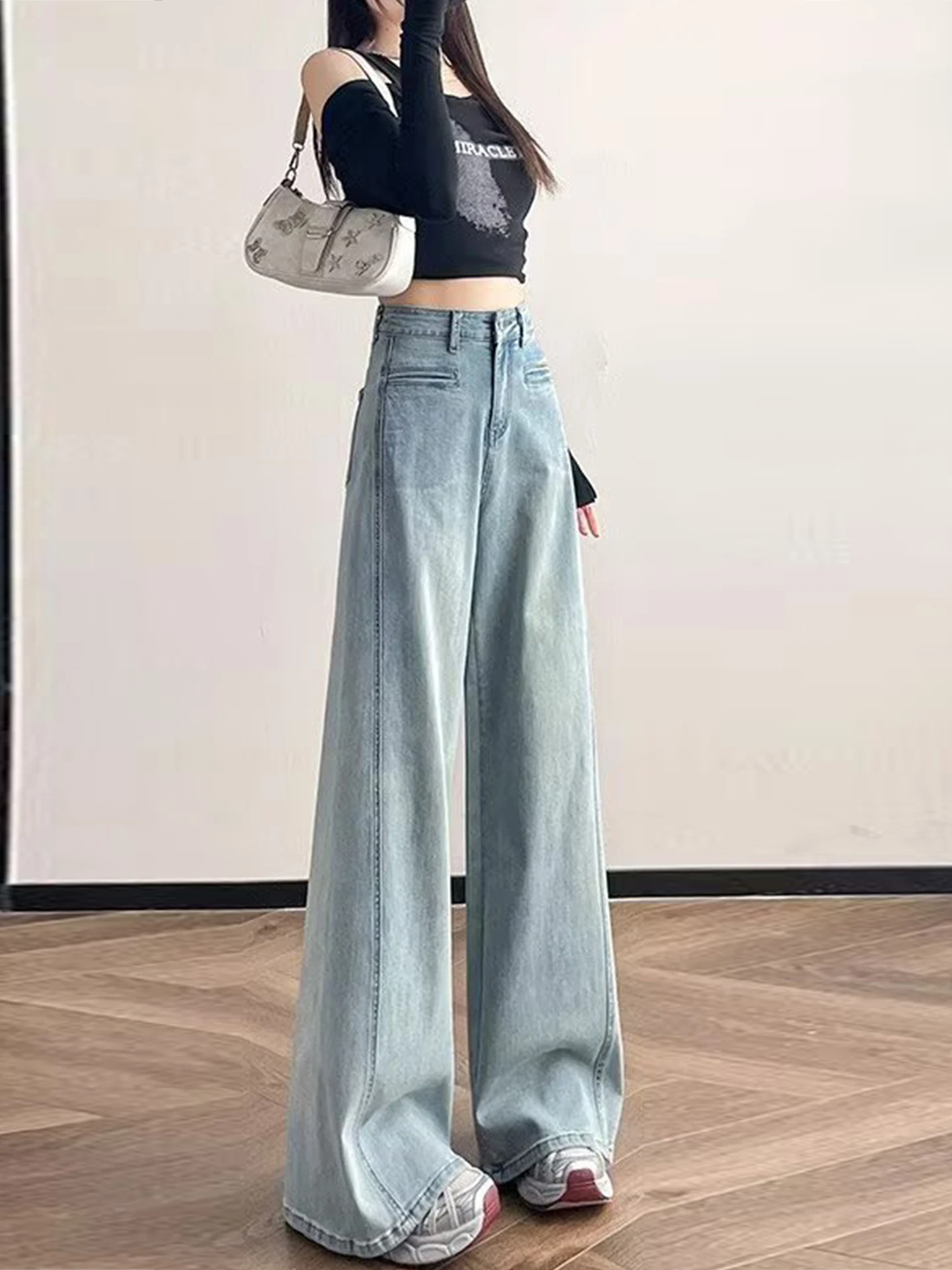 High Waist Wide Leg…