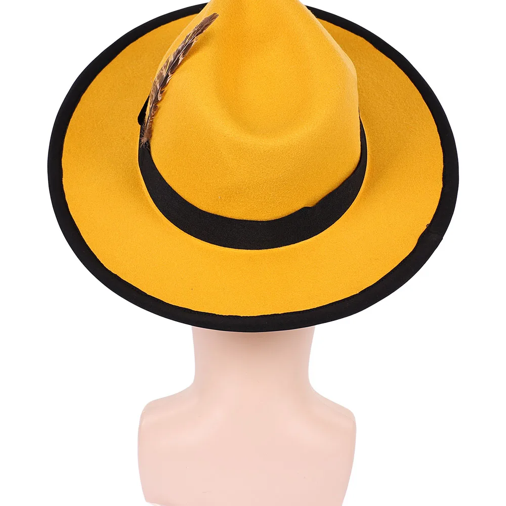 Máscara de Jim de la Película Fantasia 1994, Sombrero Stanley, Disfraz Amarillo para Hombre, Accesorios de Disfraz para Hombre, Halloween, Carnaval, Fiesta