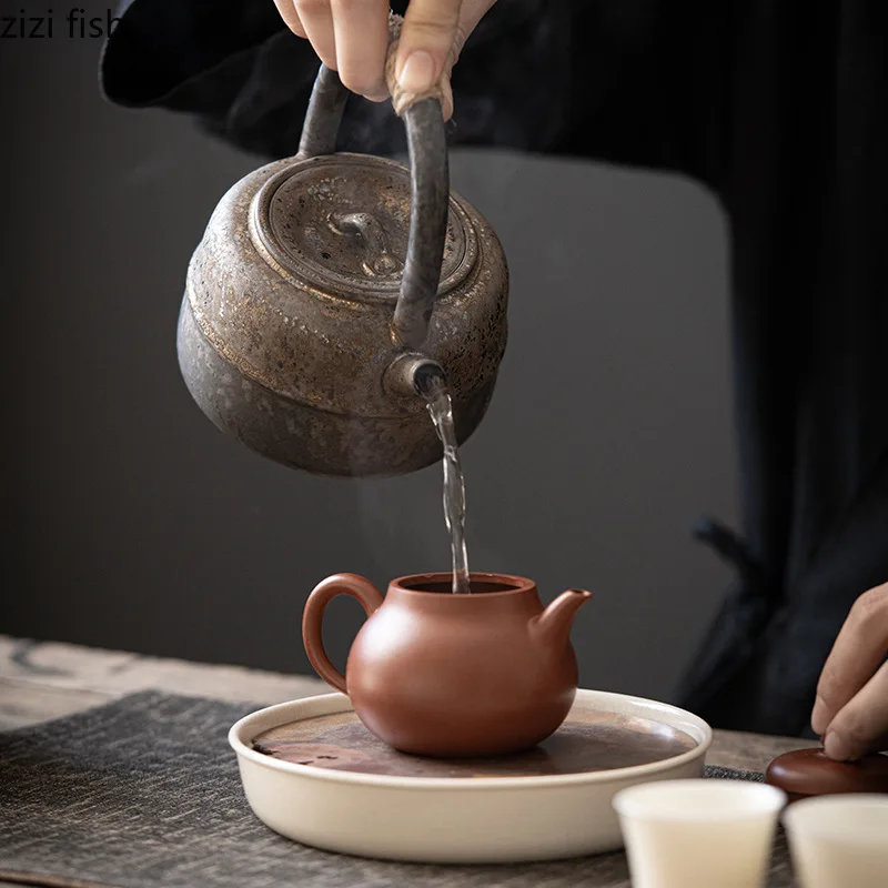 450ml Stoneware Teapot Tea Kettle Ceramic Teapot Teaware Tea Set Tea Utensils Tea Maker Tea Pot Set Tea Making Tools Accessories