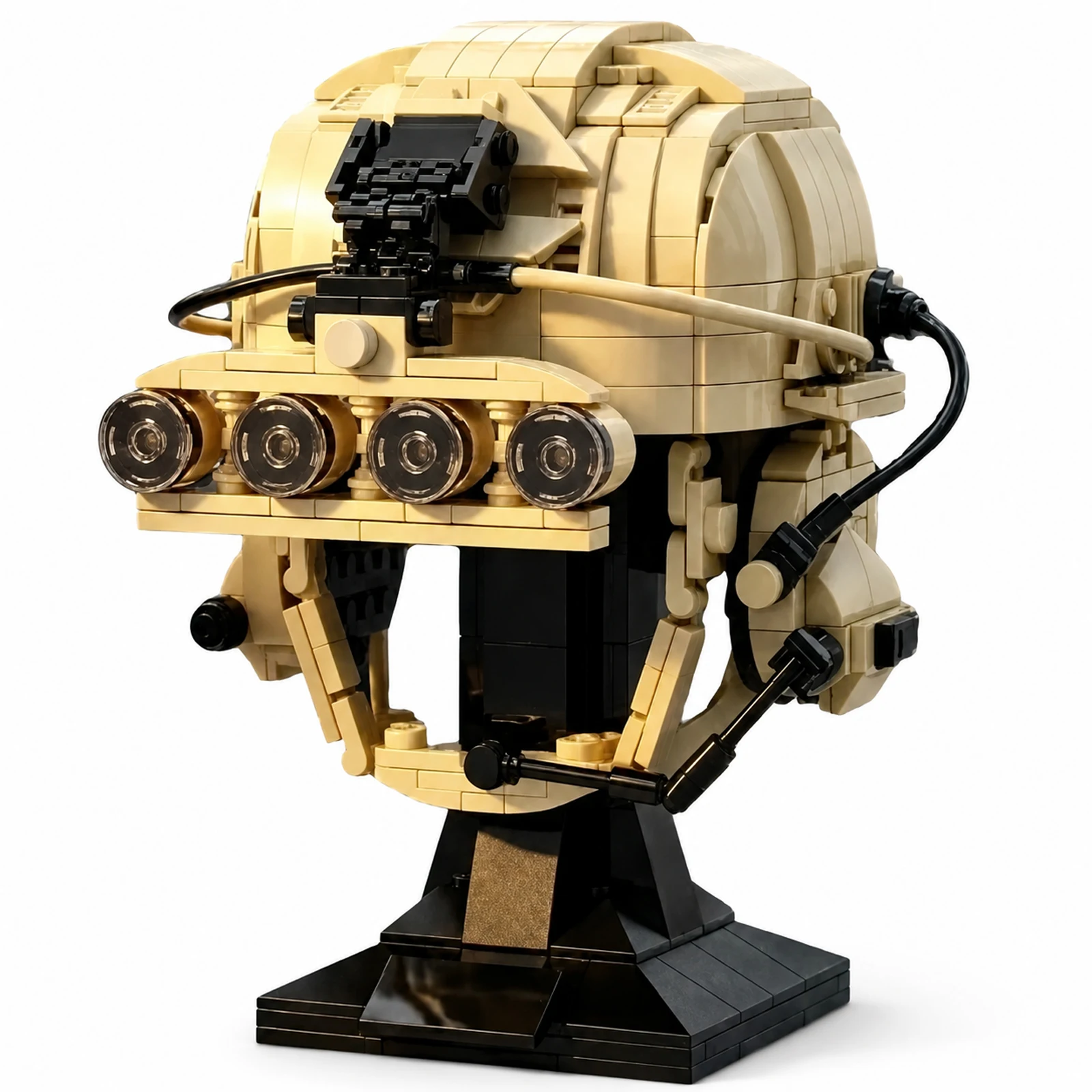 Tactical Helmet Building Blocks Set MOC Military Model Desktop Collectibles Display Bricks Toys for Adults Boys Gift