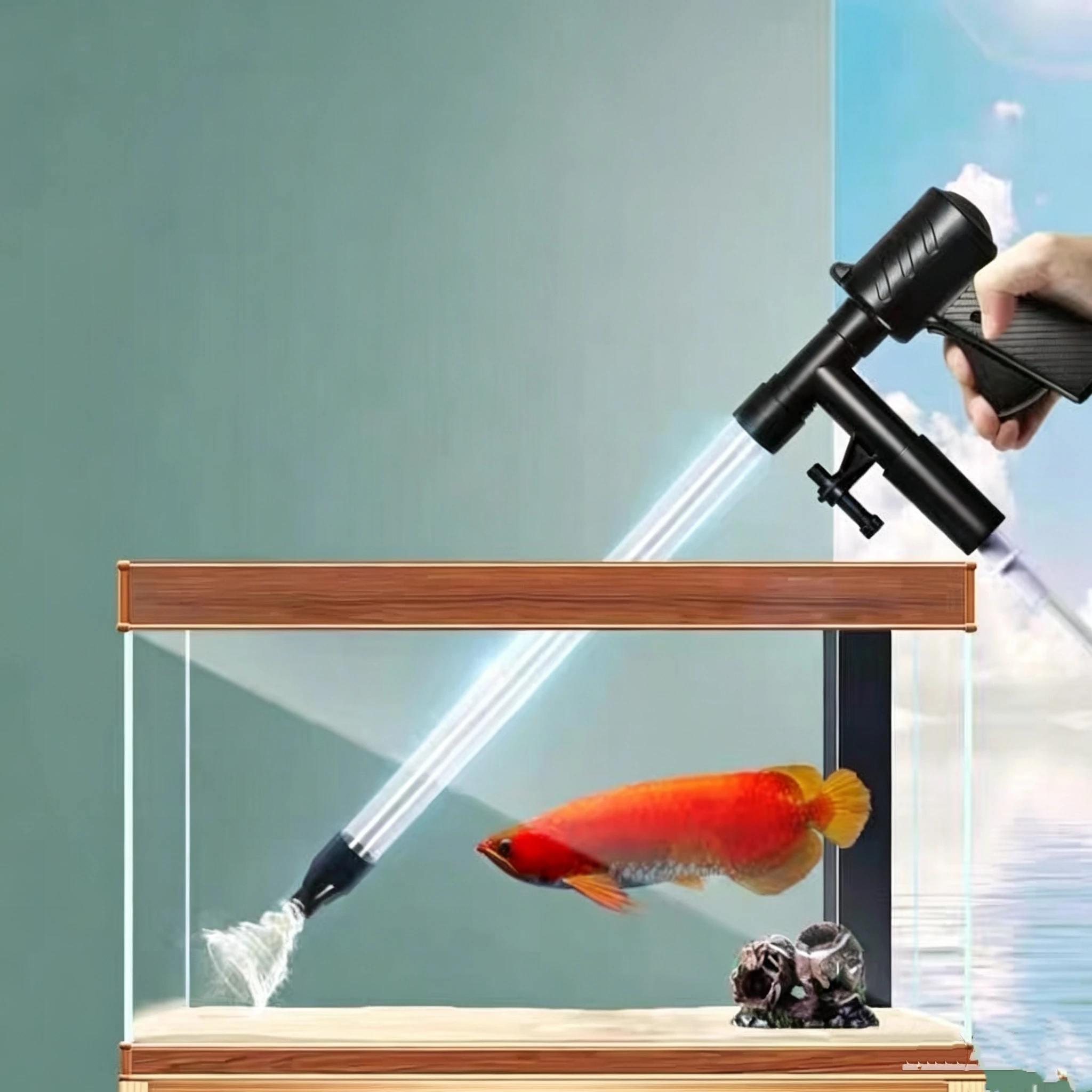 Manual Water Changer Fish Tank - Aquarium Marine Sand ulasan dan harga