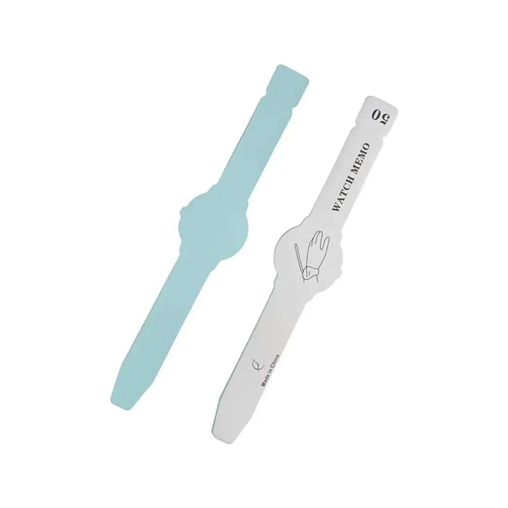 Alarm Clock Bracelet Sticky Note Pads To Do List Paper Wrist Watch Shape Sticky Reminder Adhesive Tearable Sticky Labels School