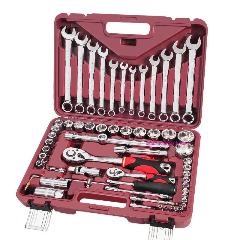 Comprehensive machine repair set Sleeve wrench set Tool 24 tooth ratchet 72 tooth Dafei auto repair set