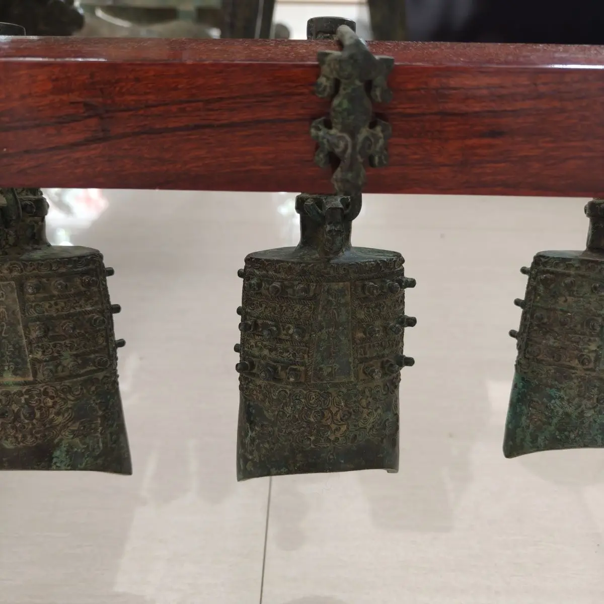 Chinese Antique Ornament Props Musical Instrument Film and Television Pure Copper Material