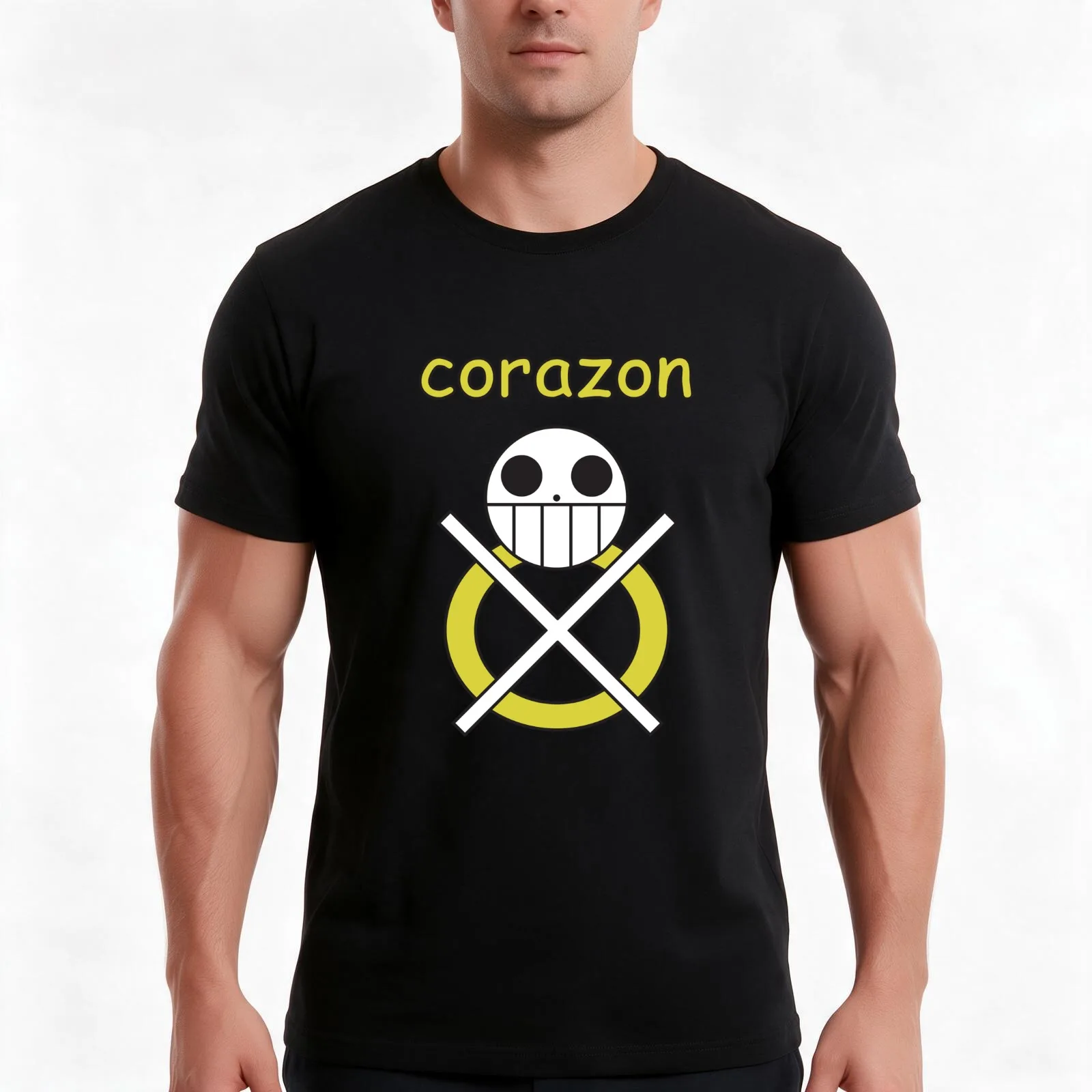 Corazon T-Shirt Summer Casual Cotton Tee Oversized Streetwear Tops Vintage Graphic Print Loose Fit Short Sleeve 100% Cotton