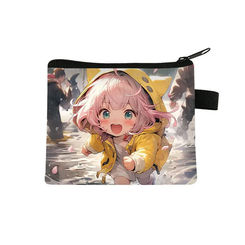 

Spy X Family Aniya Cartoon Anime Coin Simple Girl Card Holder Storage Bag Loose Change Purse Anime