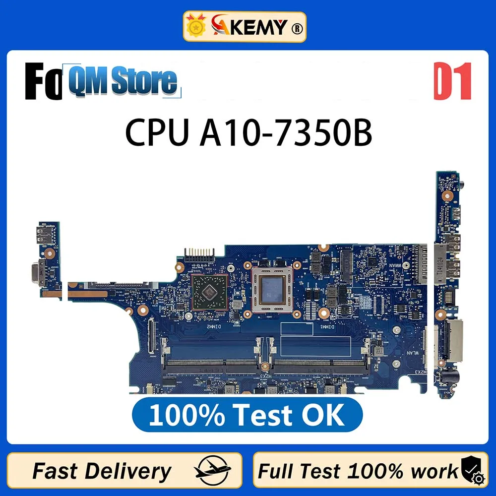 

6050A2631301 Mainboard For HP Elitebook 825 G2 725 G2 Laptop Motherboard with A6 A8 A10 AMD CPU Motherboard 100% TEST OK