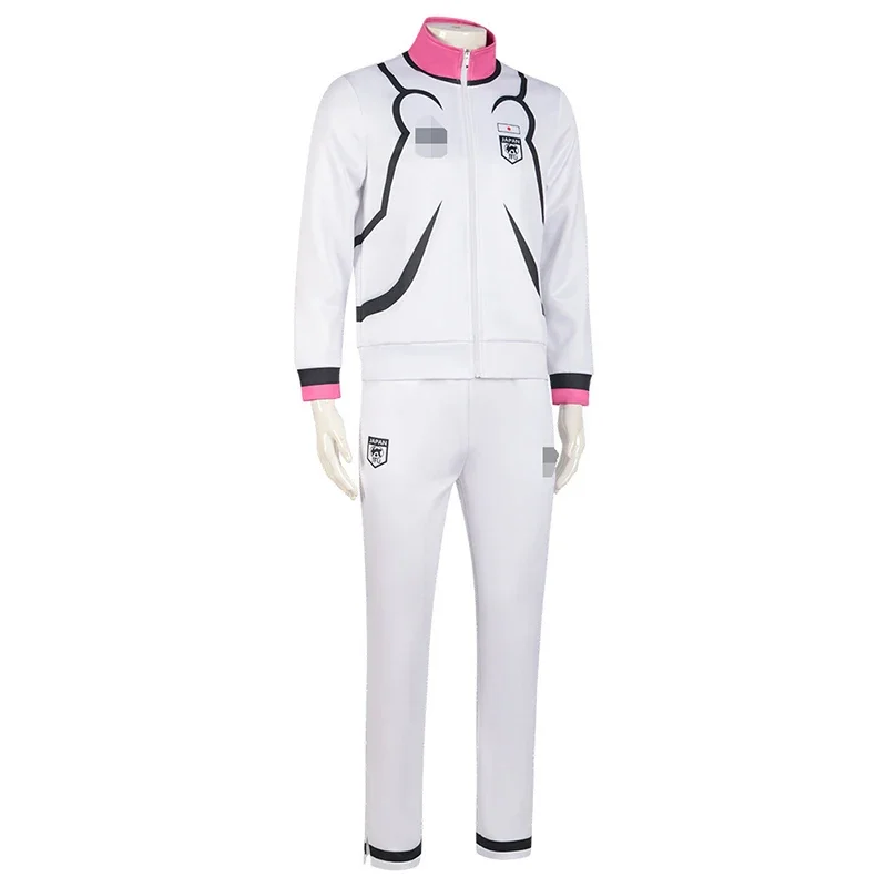 Anime Blue Lock Cosplay Isagi Yoichi Wig Coat Pants School Uniform Football Jersey Meguru Bachira Soccer Jakets Zip Sportswe@0Z*