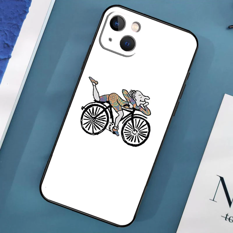 LSD Albert Hofmann Bicycle Day Phone Case For iPhone 16 15 13 12 11 14 Pro Max Mini X XR XS MAX Plus Back Cover