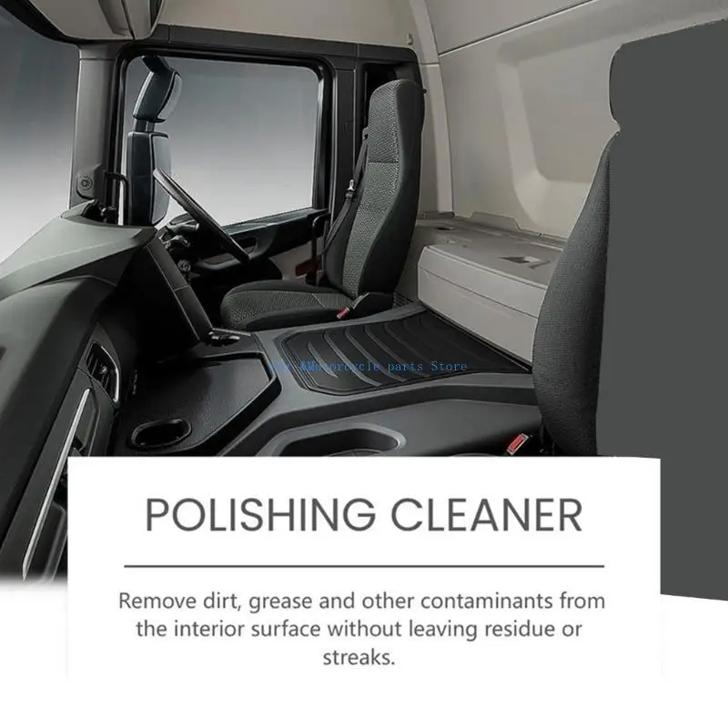Y9UC بخاخات تنظيف داخلية للسيارة بدون ماء مع حماية طويلة الأمد ومستعيد لمعان داخلي للمطاط والجلد