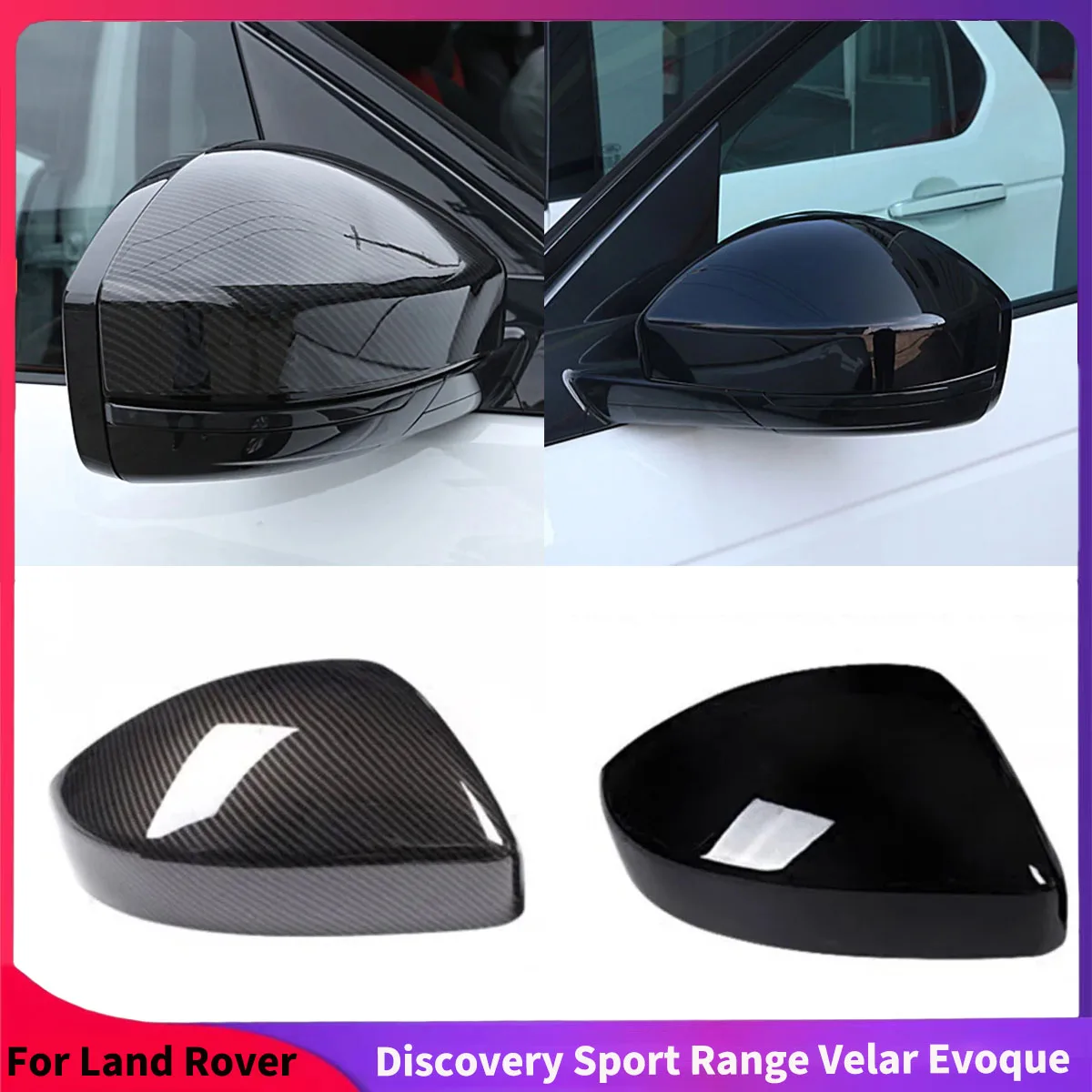 

2 шт. для Land Rover Discovery 4/5 Sport Range Rover Velar Evoque автомобильное зеркало заднего вида, крышка внешних деталей, аксессуары