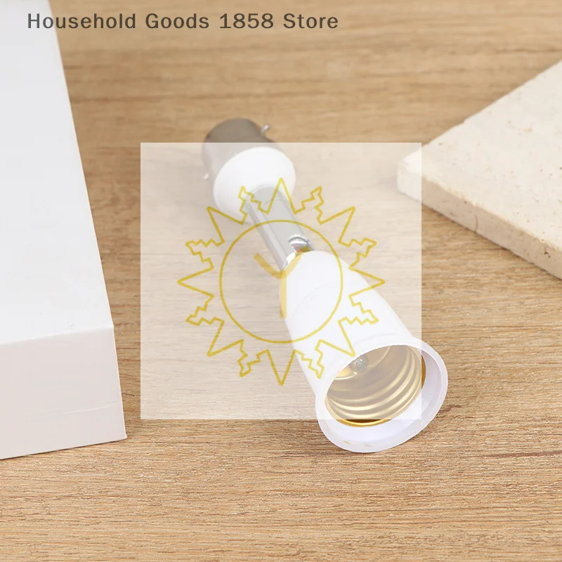 

1 шт. Переходник-удлинитель B22 на E27, адаптер для патрона лампы E26, поворотный на 90 градусов, гибкий держатель-конвертер для светильника