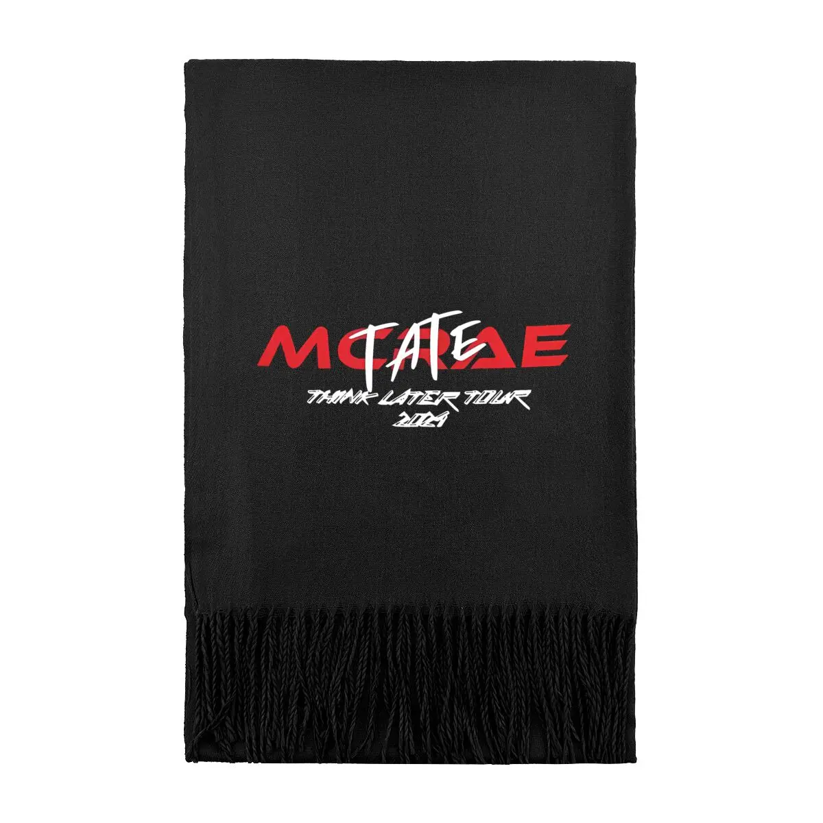 

McRae Классический длинный теплый шарф с текстовым логотипом туризма — вневременной дизайн