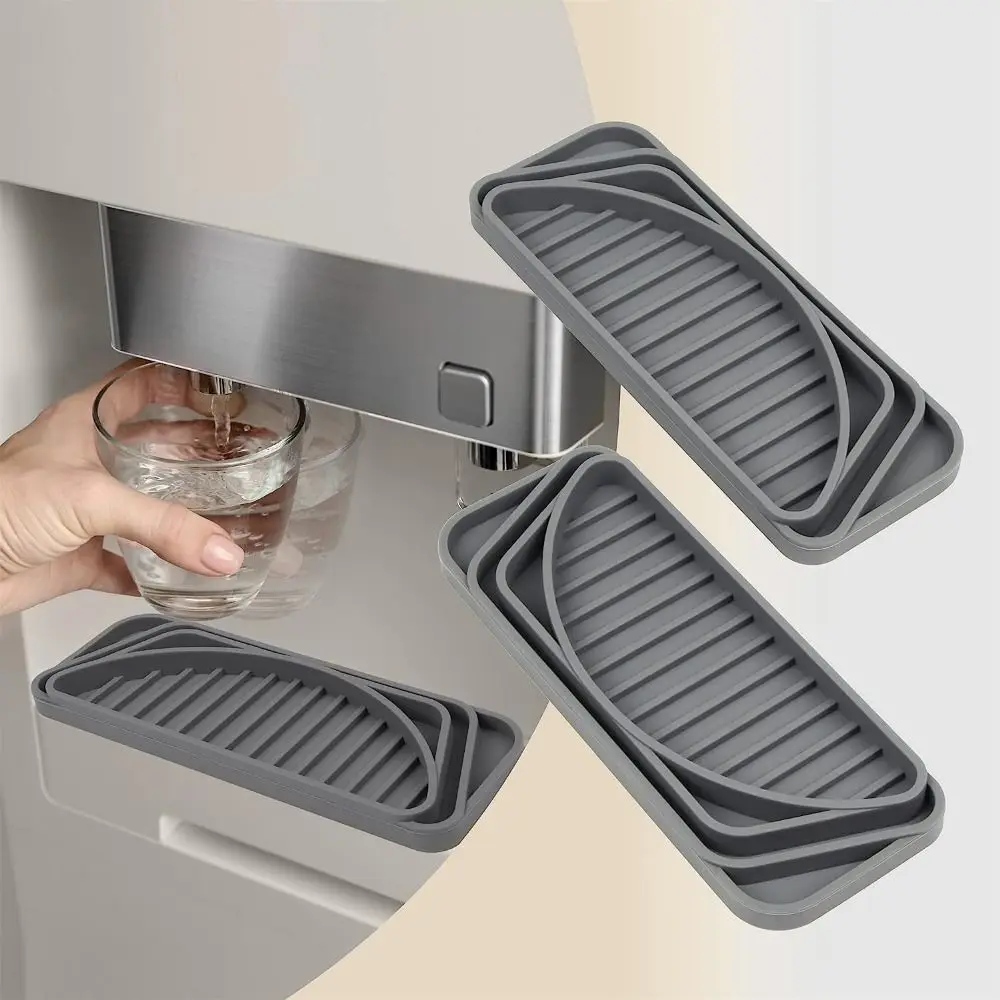 New Silicone Drainage Mat Multifunctional Anti-spill Drip Tray Coffee Machine Bar Drinking Fountain Refrigerator Accessories