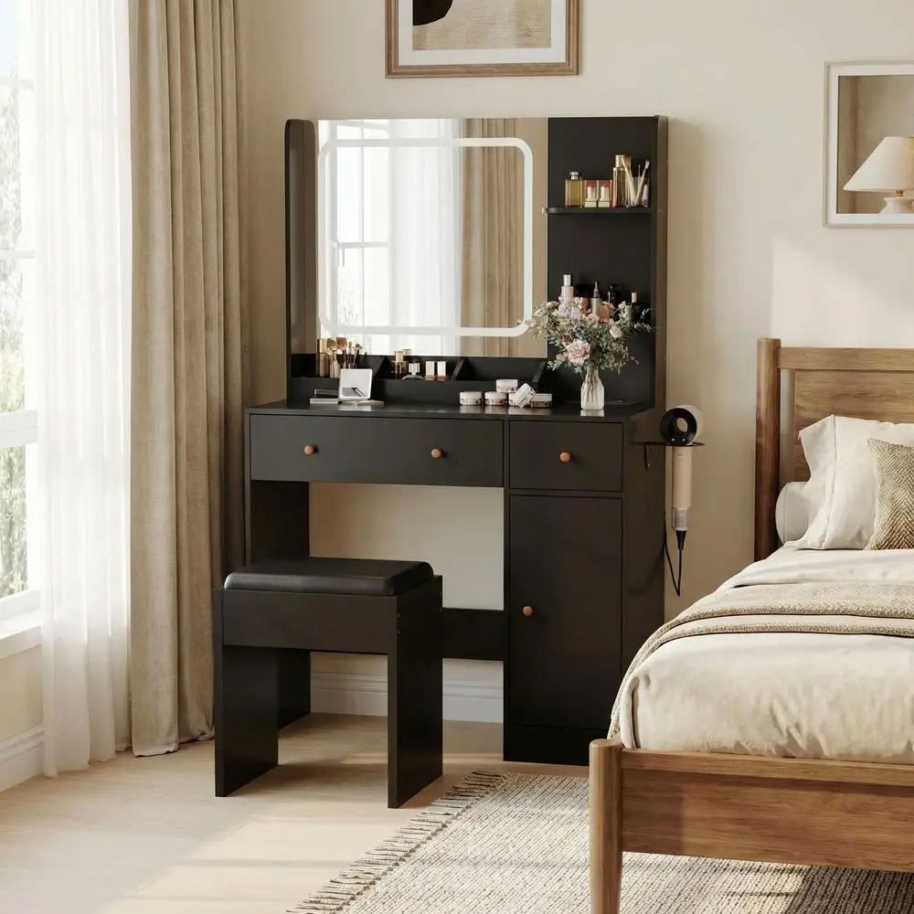 Desk With Mirror An…