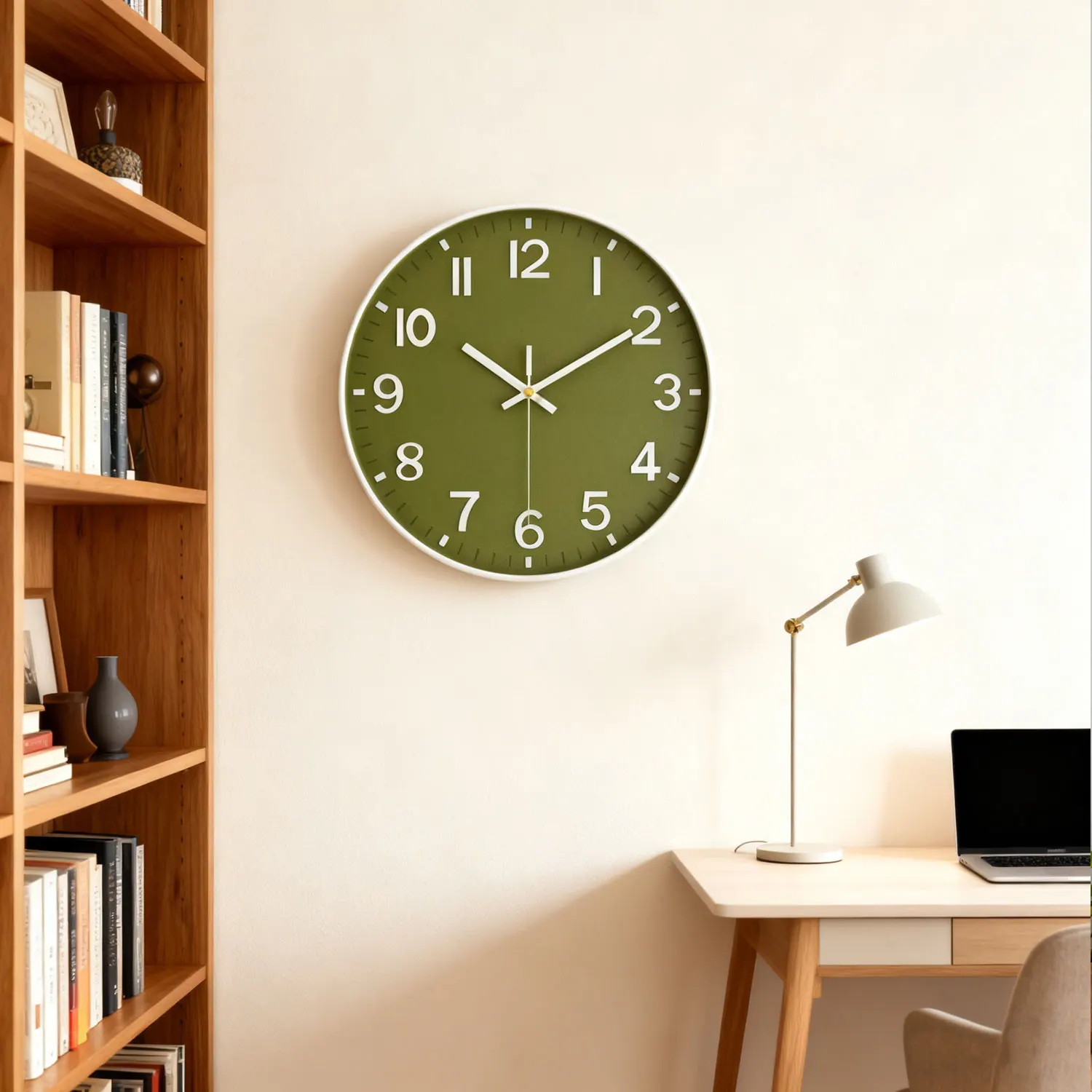 

8 Inch Quartz Wall Clock Modern 3D Cubic Digital Silent Clock Living Room Bedroom Wall Clock With Non Ticking Home Decoration