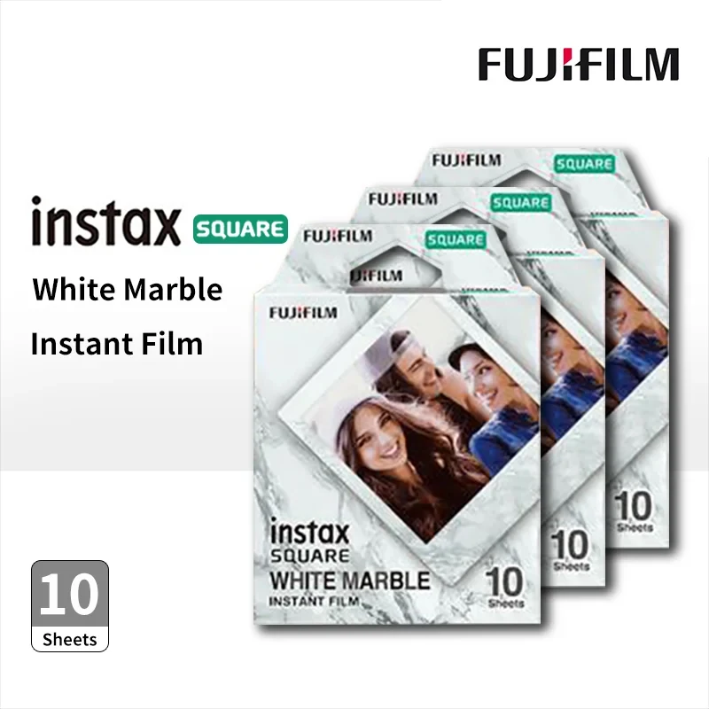 

10-50 Sheets Fujifilm Instax Square White Marble Instax Film Photo Paper For SQ1 SQ40 SQ10 SQ6 SQ20 Instant Film Camera